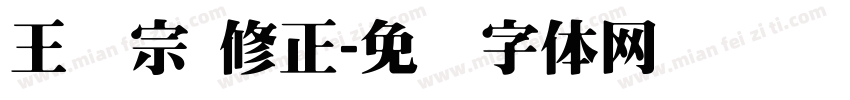 王汉宗 修正字体转换
